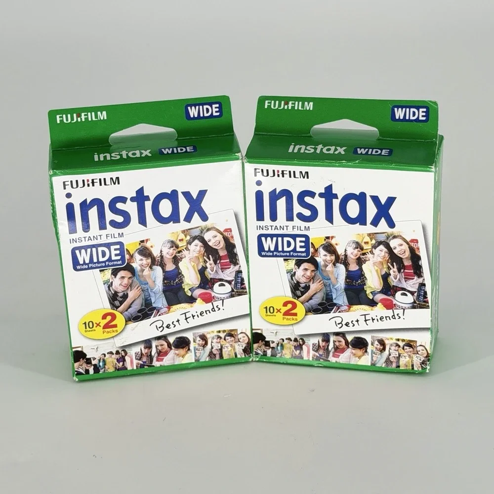 Lot of 2 Fujifilm Instax Wide Instant Film 20 Sheets Each Exp 08/2016 Sealed